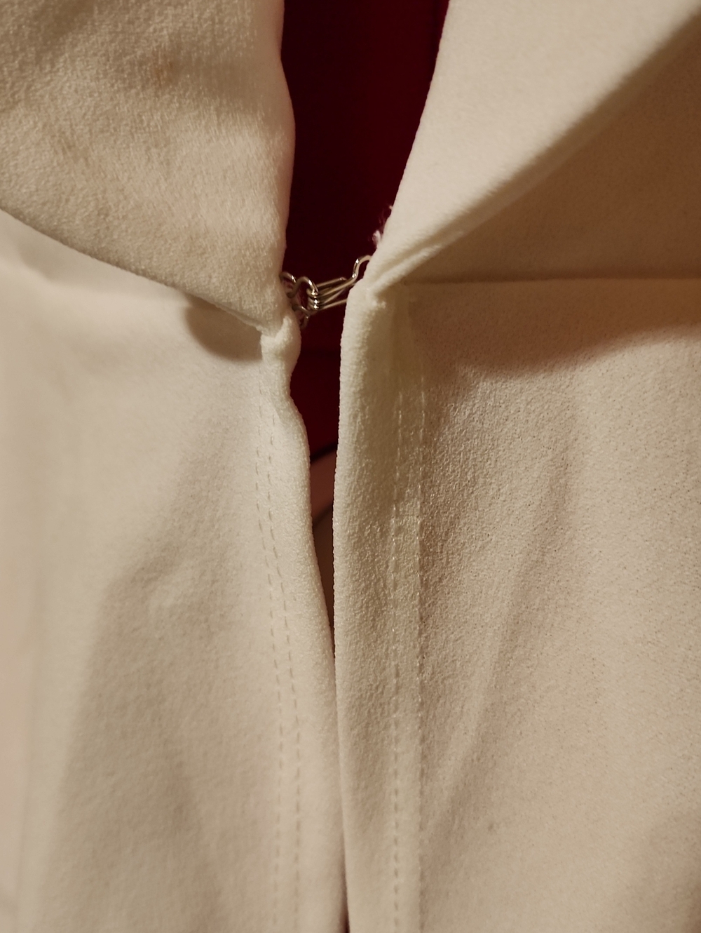 Windsor Ivory Asymmetrical High-Low Peplum Blazer Jacket Size Large NWOT - Picture 4 of 5